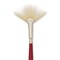 Escoda Marfil Synthetic Bristle Brushes - Series 4433 Fan, Size 4, Long Handle